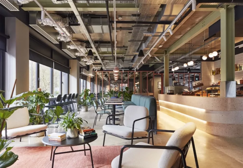 Coworking space great for hot desking meeting rooms and collaborative productive time with your team