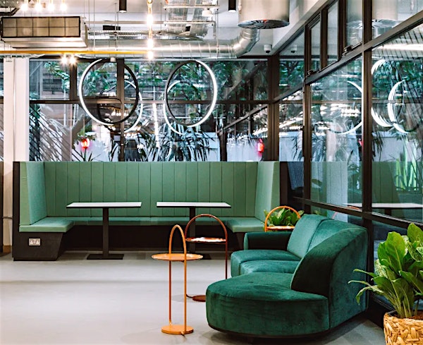 Huckletree SohoHuckletree SohoIn the heart of central London, Huckletree Soho's workspace brings together global brands, scaling businesses and investors to meet, work and grow. Work and pitch in their beautiful meeting rooms! With amenities such as Wifi, Covid Safety Measures, Plugs, Unlimited Coffee & Tea, Phone Booth, Printer & Copy, Meeting Room, Filtered Water, Outside Space, Bring Your Own Food Suitable for locations such as Goodge Street , Tottenham Court Road Station , Charing Cross Station , Leicester Square